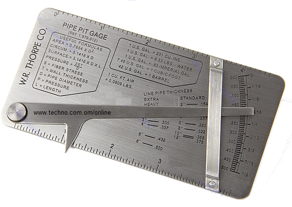 Pipe Pit Gage Welding gauge - Click Image to Close